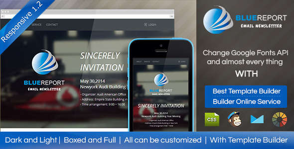 BlueReport - Responsive Email With Builde
