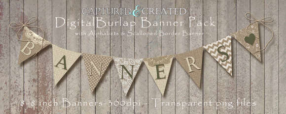 Burlap Banner/Pendants Pack