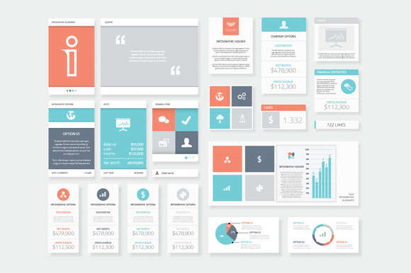 Clean and Fresh Infographic Elements