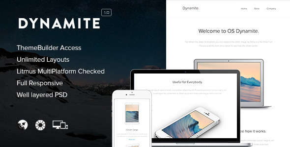 Dynamite - Responsive Email + Themebuilder Access