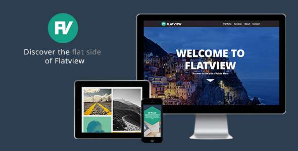 Flatview - One Page Muse Template