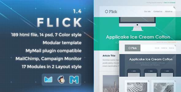 Flick - Responsive E-mail Template