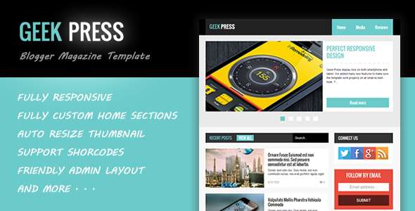 Geek Press - Responsive News & Magazine Template