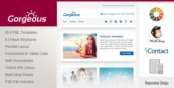 Gorgeous - Responsive Email Template