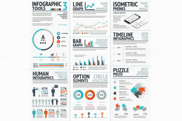 Infographic Tools Set 3 Recolored