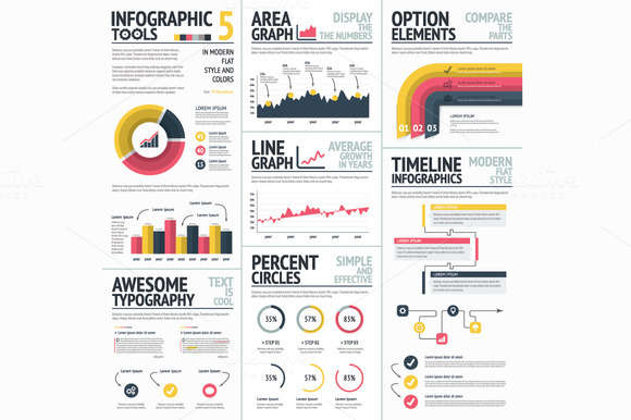Infographics Tools & Elements Vector