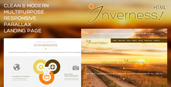Inverness | Multi-Purpose Parallax Landing Page