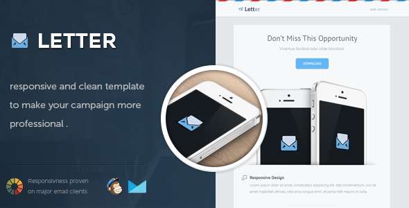 Letter - Responsive Email Template