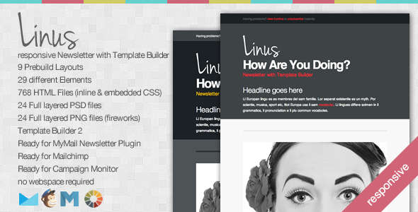 Linus - Responsive Newsletter and Template Builder