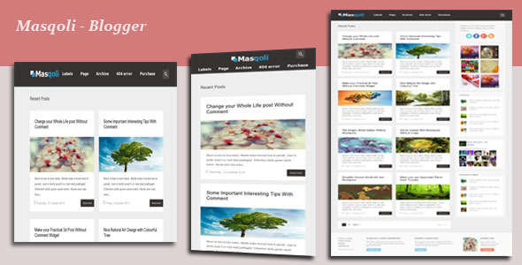 Masqoli - Responsive Blogger Template