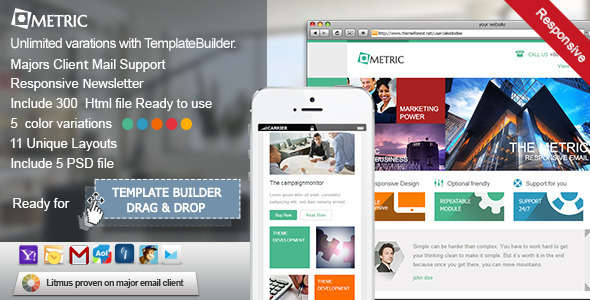 Metric - Responsive E-mail Template