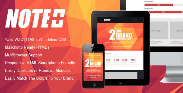 NOTE - Responsive Email Newsletter Template