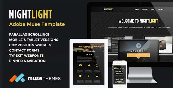 NightLight | Parallax Muse Template