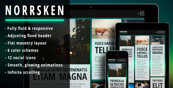 Norrsken - Clean & responsive Ghost theme