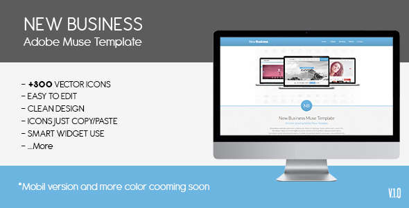 Parallax New Busines | Muse Template