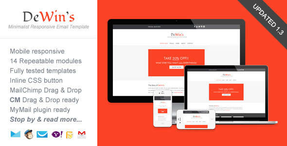 Professional Responsive Email Template - DeWin's