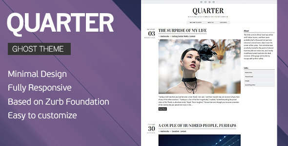 Quarter - Responsive Ghost Theme