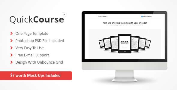 QuickCourse - Unbounce Template