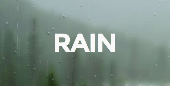RAIN - Responsive Ghost Theme