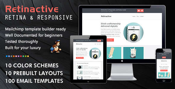 Retinactive Responsive Flat Email Template