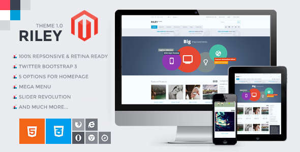 Riley - Responsive Magento Theme