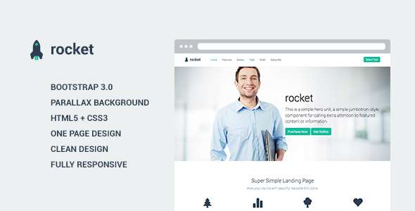Rocket - Landing Page Template