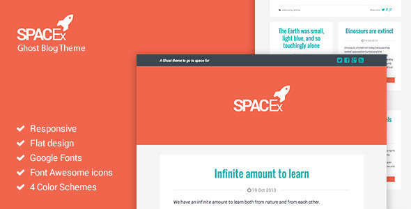 Spacex - Responsive Ghost Theme