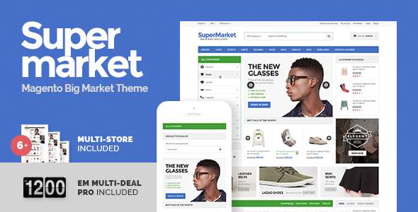 Supermarket & Deal - Responsive Magento theme