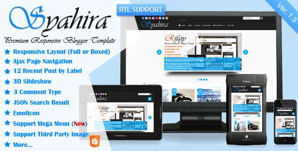 Syahira - Responsive Blogger Template