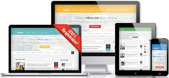 Taskerr WordPress Micro Job Theme Preview