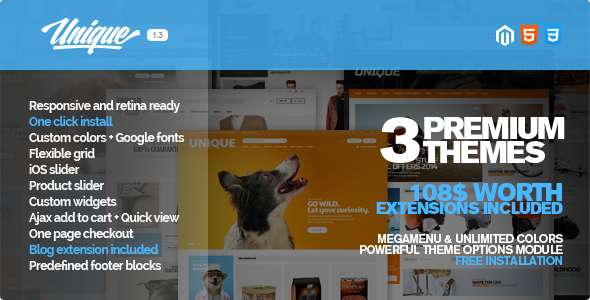Unique - Responsive Magento Theme