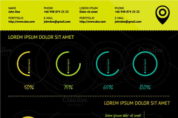 Vector Flat Elements of Infographics