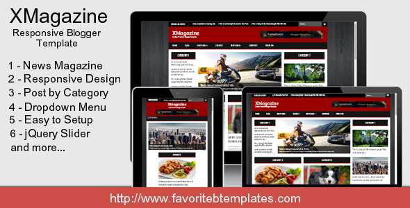 XMagazine - Responsive Blogger Template