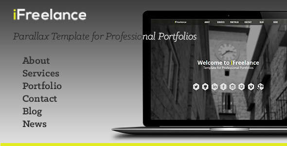 iFreelance Parallax Professional Portfolio
