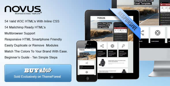 'Novus' - Responsive And Modular Basic Email