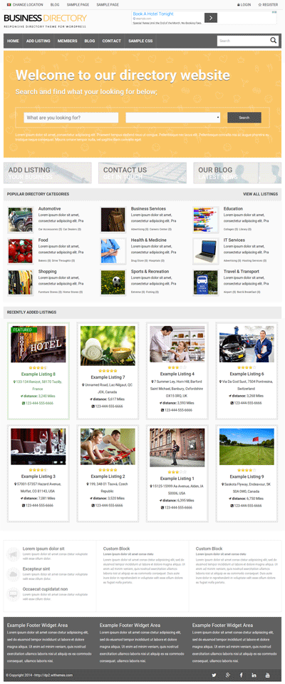 PremiumPress Responsive Business Directory Theme Screenshot