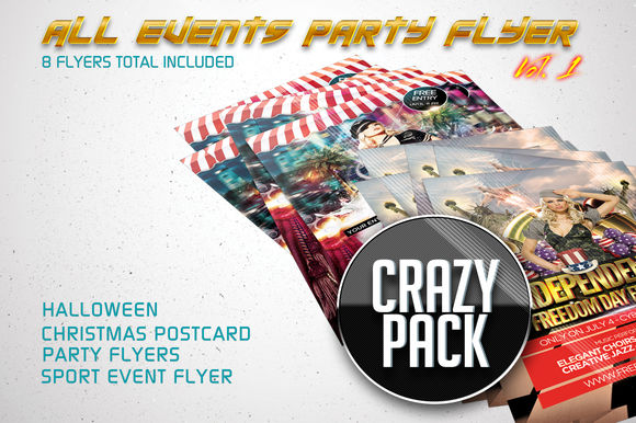 All Events Flyer Pack Vol by FlyerKing is available from CreativeMarket for $6.