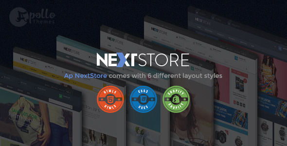 Ap Next Store by Apollotheme is a Shopify theme which features support for RTL languages, Mega Menu, fully responsive layouts, search engine optimization, Google Fonts support, Bootstrap framework utilization and  a grid layout.