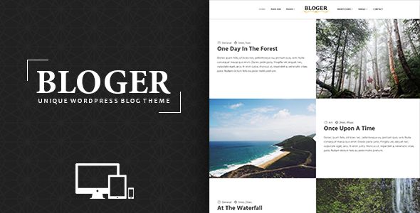 Bloger by DJMiMi is a WordPress theme which features parallax elements, support for RTL languages, one page layouts, fully responsive layouts, Google Fonts support, clean design, Bootstrap framework utilization, is great for your personal site and blogging related layouts and optimizations.