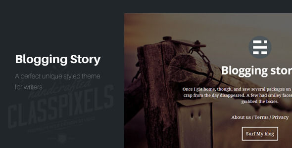 Blogging Story Responsive Ghost Theme by ClassPixels is a Ghost theme which features fully responsive layouts, clean design, blogging related layouts and optimizations and  minimal design.