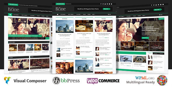 Bzine by WPBootstrap is a news magazine WordPress theme with video support which features Retina display support, support for RTL languages, fully responsive layouts, search engine optimization, Google Fonts support, WooCommerce integration, clean design, Bootstrap framework utilization, magazine style layouts, is great for your personal site and masonry post layouts.