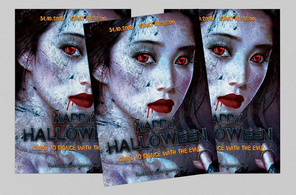 COLDNESS Halloween Flyer by Tzochko is available from CreativeMarket for $6.