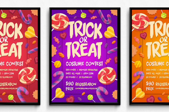 Candy Halloween Poster by SNKs is available from CreativeMarket for $6.
