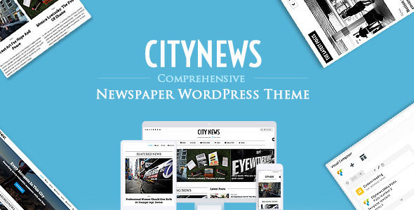 CityNews by ThemeVan is a news magazine WordPress theme with video support which features Retina display support, Mega Menu, fully responsive layouts, Revolution Slider, clean design, magazine style layouts and minimal design.