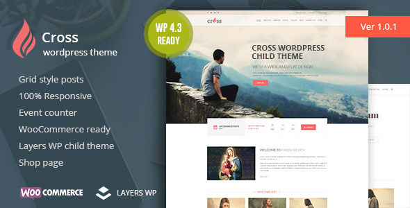 Cross by 0effortthemes is a news magazine WordPress theme with video support which features fully responsive layouts, search engine optimization, WooCommerce integration, clean design, Bootstrap framework utilization, support for photo galleries, can be used for your portfolio, is great for your personal site, corporate style visuals and a grid layout.