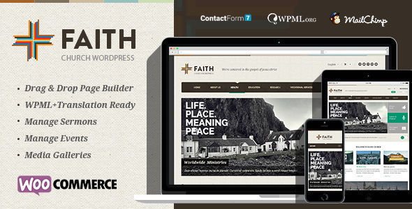 Faith by Chimpstudio is a news magazine WordPress theme with video support which features fully responsive layouts, Revolution Slider, WooCommerce integration, Bootstrap framework utilization, can be used for your portfolio and magazine style layouts.