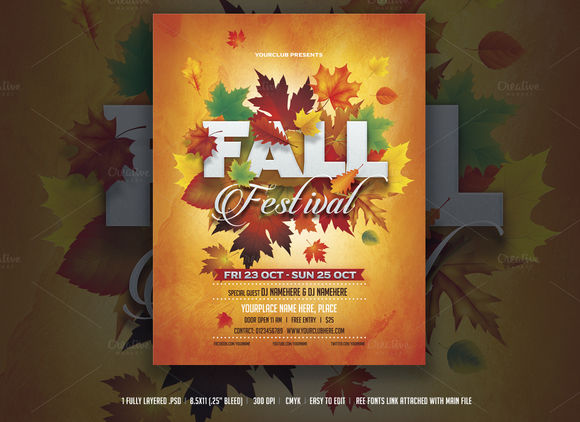 fall festival flyer