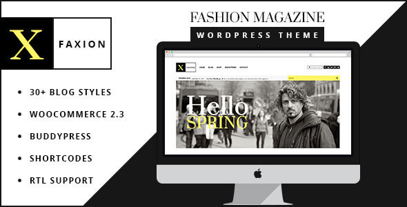 Faxion by Softcircles is a news magazine WordPress theme with video support which features fully responsive layouts, WooCommerce integration, clean design, Bootstrap framework utilization, support for photo galleries, magazine style layouts, is great for your personal site and flat design aesthetics.