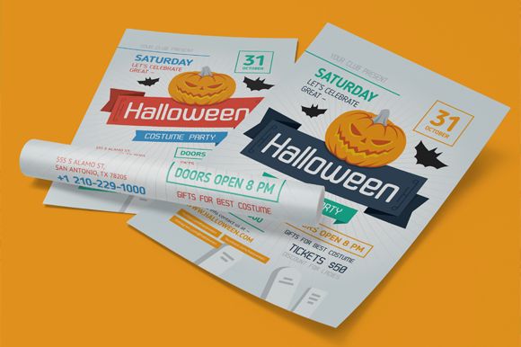 Halloween Costume Party Poster by EverydayTemplate is available from CreativeMarket for $6.