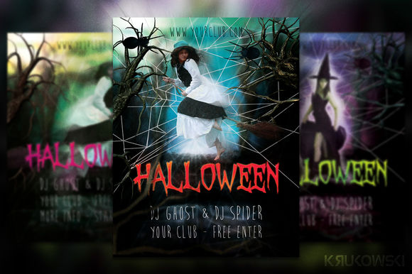 Halloween Flyer by Krukowski is available from CreativeMarket for $6.